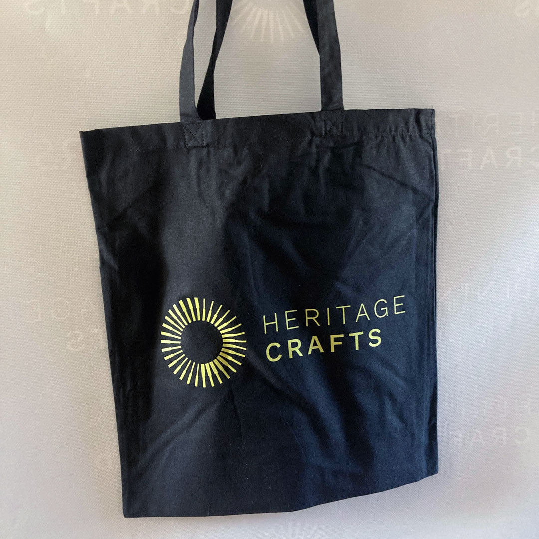 Heritage Crafts Black Tote Bag